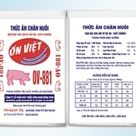 Đậm đặc cho lợn từ tập ăn - xuất chuồng - OV881