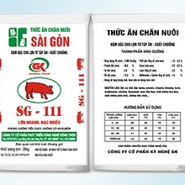 Đậm đặc cho Lợn từ tập ăn - xuất chuồng - SG111