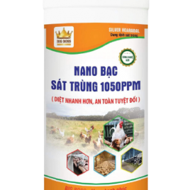 NANO BẠC SÁT TRÙNG 1050PP – Thuốc sát trùng phổ rộng, tiêu diệt hầu hết các loài vi khuẩn, virus và mycoplasma gây bệnh trên gia súc, gia cầm