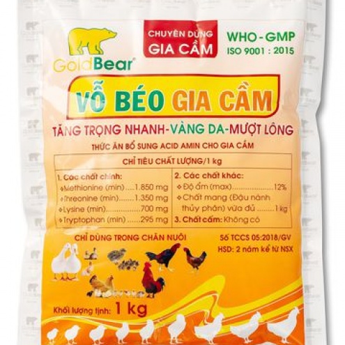 VỖ BÉO GIA CẦM (1KG/GÓI)