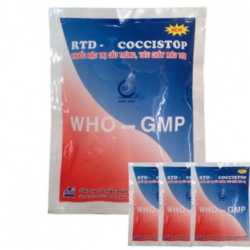 Thuốc đặc trị cầu trùng, tiêu chảy máu tươi - T coccistop new