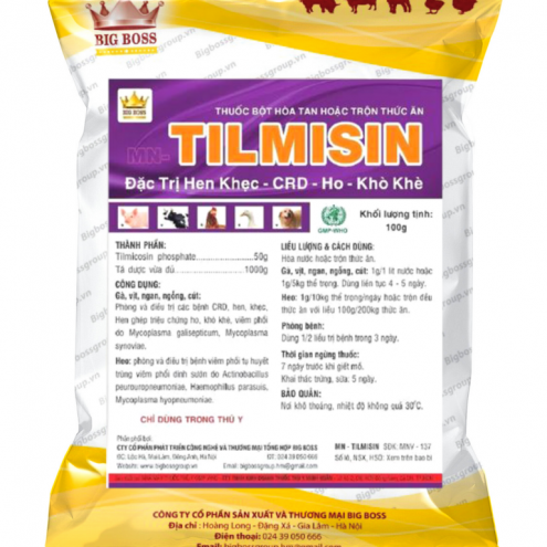 TIMISIN 5% Đặc trị hen khẹc- CRD – Ho – Khò khè